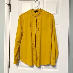 Banana republic mustard blouse. Size S